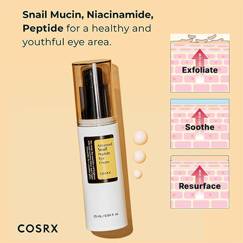 [COSRX] Advanced Snail Peptide Eye Cream 25ml K-Beauty