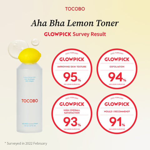 [TOCOBO] AHA BHA Lemon Toner 150ml K-Beauty