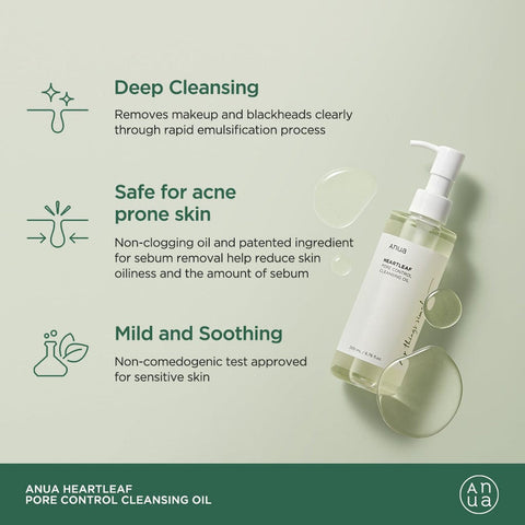 [Anua] Heartleaf Pore Control Cleansing Oil 200ml K-Beauty