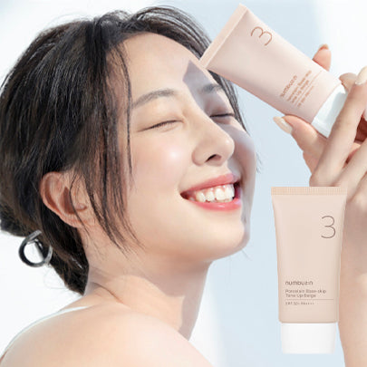 [Numbuzin] No.3 Porcelain Base-Skip Tone Up Beige SPF 50+ PA++++ 50ml K-Beauty